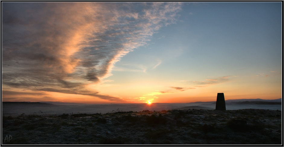 Sunset in Northumberland