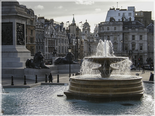 Trafalgar Square, London.