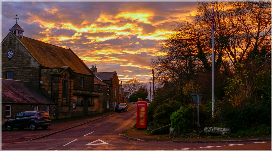 Winter sunset