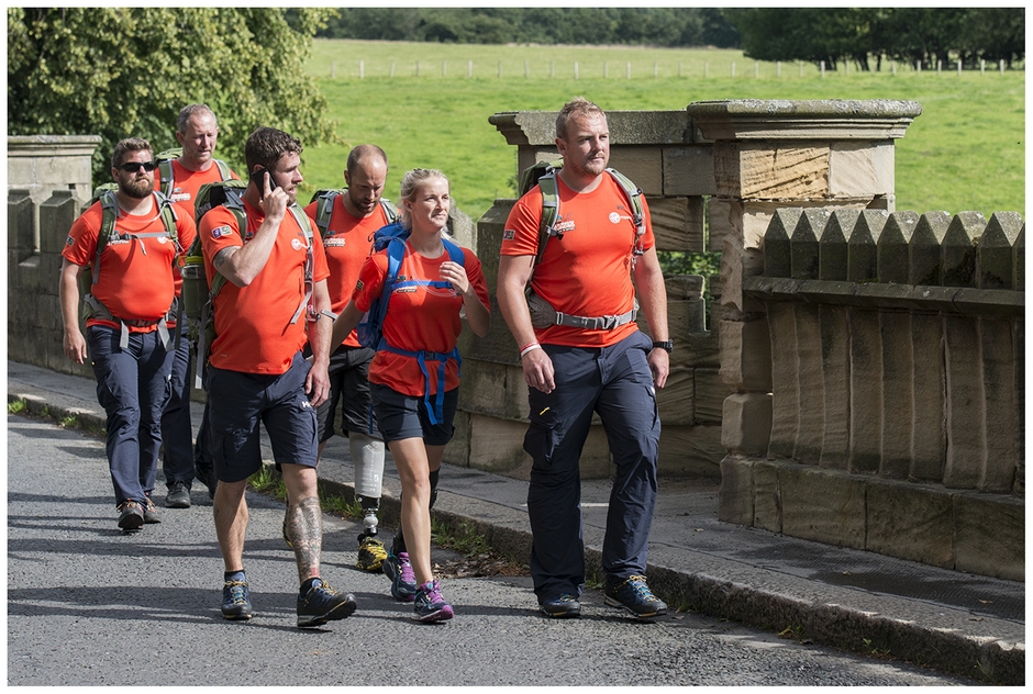 Walking With The Wounded team at Alnwick