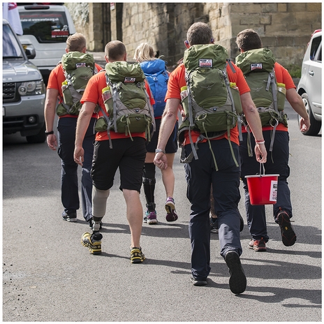 Walking With The Wounded team at Alnwick Peth