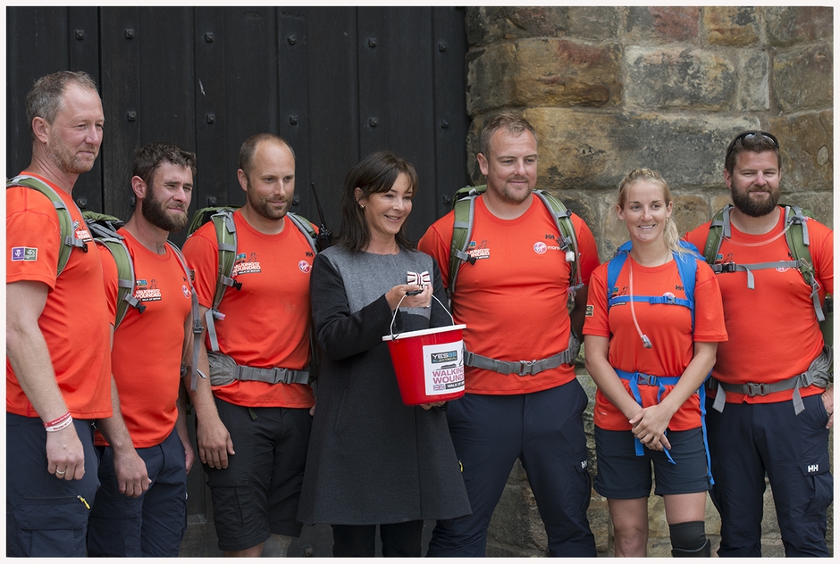 Walking With The Wounded team at Alnwick Castle