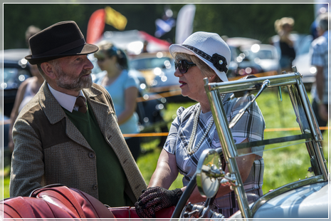 Thirlestane vintage car rally, looking the part.