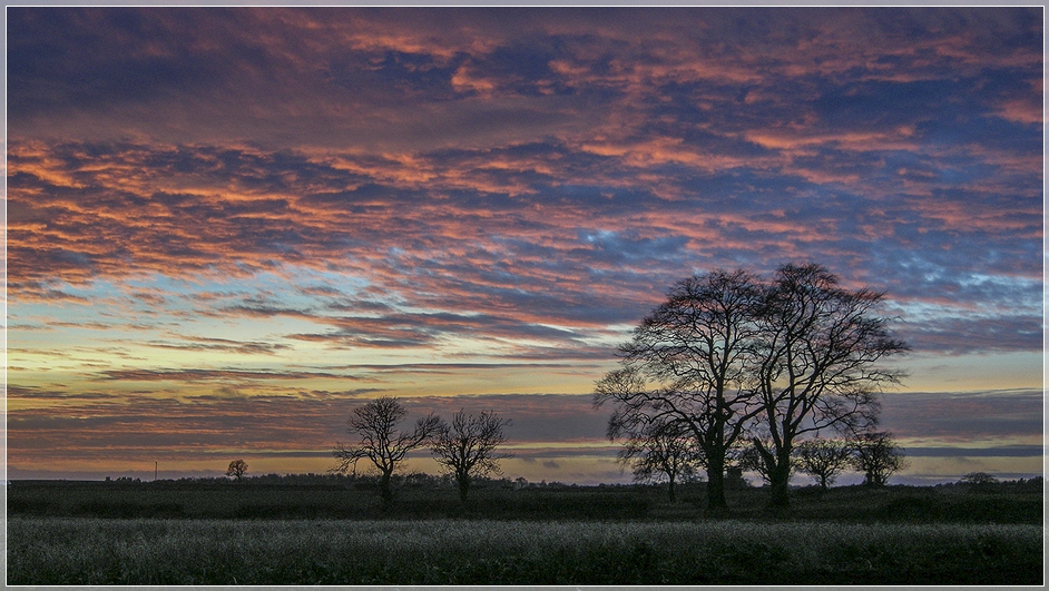 Sunset in Northumberland