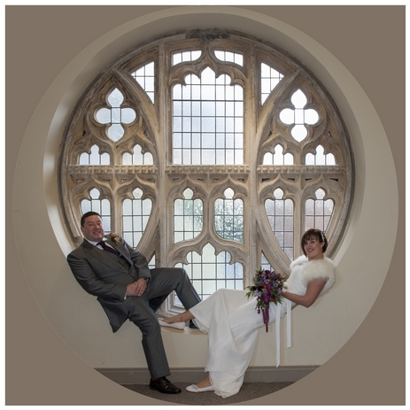 Taking it easy Bride and Groom taking it easy